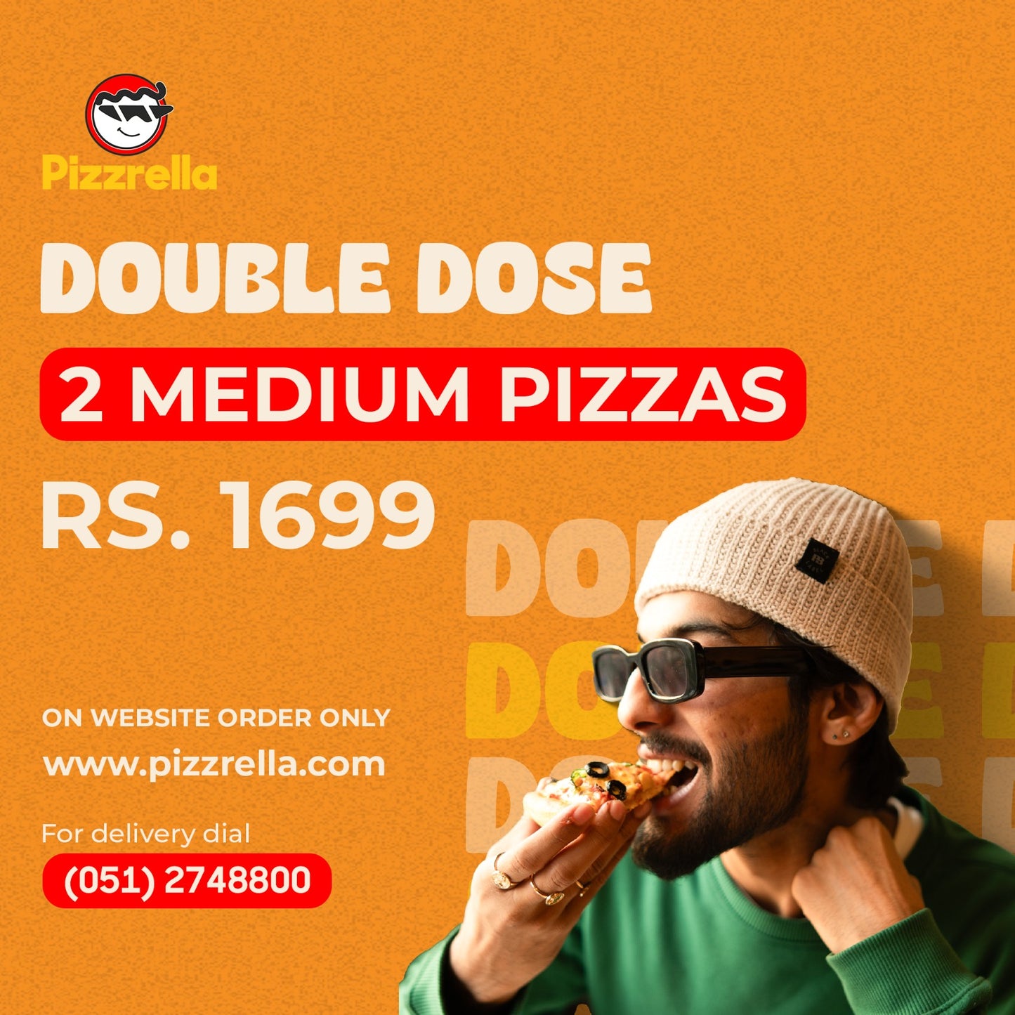 Double Dose - 2 Medium Pizzas